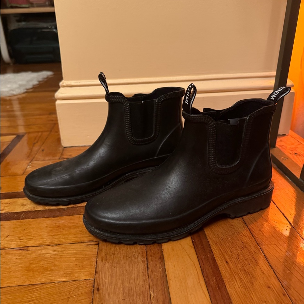 Stutterheim Black Chelsea Rain Boots